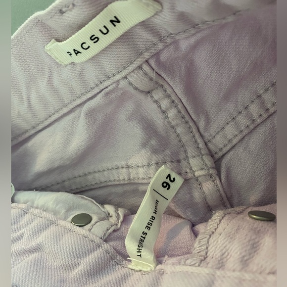 Pacsun lavender high rise straight leg jean - Picture 4 of 4